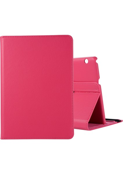 For Huawei Mediapad T3 10 Litchi Texture Horizontal Flip 360 Degrees Rotation Leather Case With Holder (Yurt Dışından)