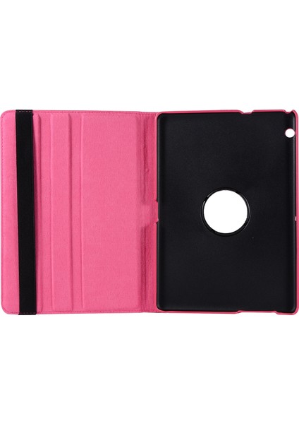 For Huawei Mediapad T3 10 Litchi Texture Horizontal Flip 360 Degrees Rotation Leather Case With Holder (Yurt Dışından)