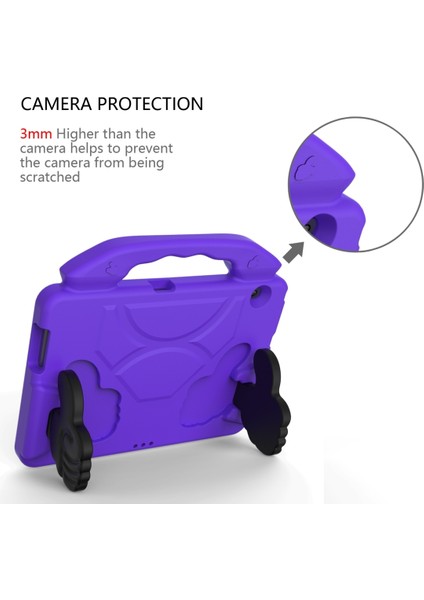 Eva Children Falling Proof Flat Protective Shl With Thumb Bracket For Huawei Mediapad T5 10.1 Inch (Yurt Dışından)
