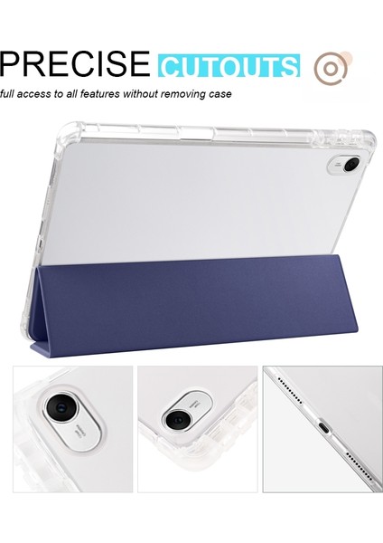 For Huawei Matepad 11.5 2023 3-Folding Transparent Tpu Smart Leather Tablet Case (Yurt Dışından)