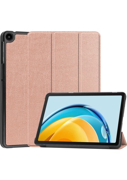 For Huawei Matepad Se 10.4 Custer Pure Color 3-Fold Holder Leather Tablet Case (Yurt Dışından)