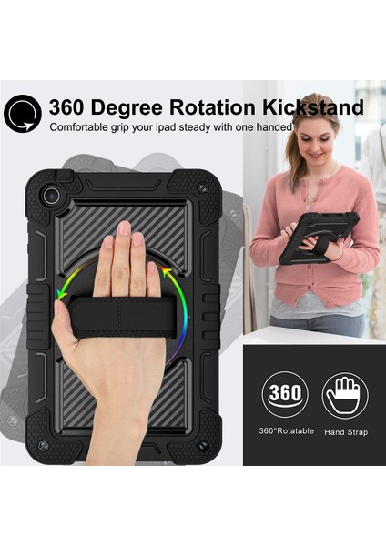 360 Degree Rotation Pc Contrast Silicone Tablet Case For Huawei Matepad Se 10.4 (Yurt Dışından)