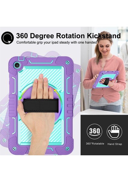 360 Degree Rotation Pc Contrast Silicone Tablet Case For Huawei Matepad Se 10.4 (Yurt Dışından)