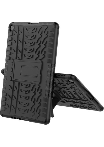Huaweı Matepad T10 / T10S / Konum 2 Lastik Doku Darbeye Dayanıklı Tpu + Pc Koruyucu Kılıf Tutucu For Huawei Matepad T10/T10S/ENJOY 2 (Yurt Dışından)