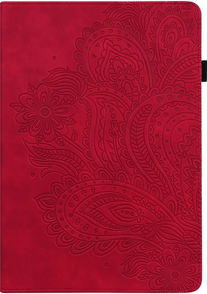 For Huawei Mediapad T3 10 Peacock Embossed Pattern Tpu + Pu Leather Tablet Case(Rose Gold) (Yurt Dışından)
