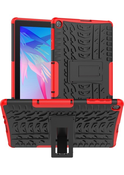 Huaweı Matepad T10 / T10S / Konum 2 Lastik Doku Darbeye Dayanıklı Tpu + Pc Koruyucu Kılıf Tutucu For Huawei Matepad T10/T10S/ENJOY 2 (Yurt Dışından)