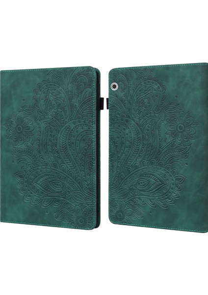 For Huawei Mediapad T3 10 Peacock Embossed Pattern Tpu + Pu Leather Tablet Case(Rose Gold) (Yurt Dışından)