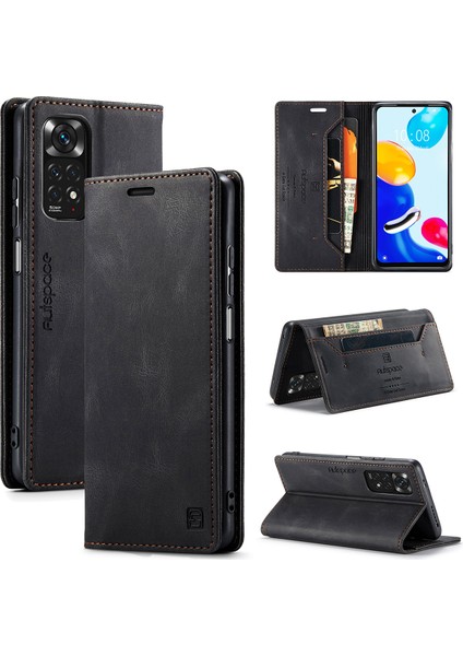 Xiaomi Redmi Note 11 4g / Note 11S Için Vinil Deri Kapak Flip Cüzdan Standı Telefon Kılıfı (Yurt Dışından)