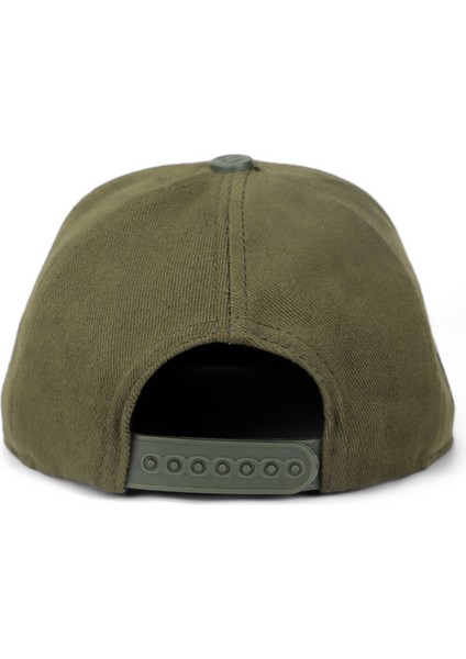 V1 Hip Hop Kids Ayı - 2 Kod Logolu Haki Çocuk Şapka (Cap)