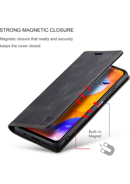 Xiaomi Redmi Note 11 Pro 5g/4g Için Vinil Deri Kapak Flip Cüzdan Standı Telefon Kılıfı (Yurt Dışından)