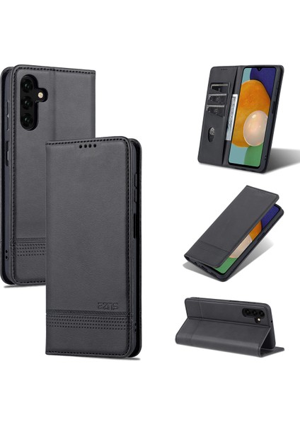 Samsung Galaxy A14 5g Için Vintage Deri Cüzdan Standı Telefon Kılıfı (Yurt Dışından)