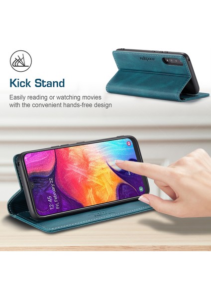 Samsung Galaxy A50 / A50S / A30S Için Vinil Deri Kapak Flip Cüzdan Standı Telefon Kılıfı (Yurt Dışından) modelleri