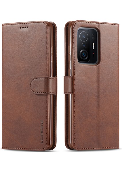 Xiaomi 11T / Xiaomi 11T Pro Için Flip Standlı Deri Cüzdan Telefon Kılıfı (Yurt Dışından)