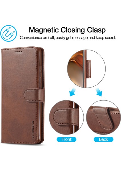 Xiaomi 11T / Xiaomi 11T Pro Için Flip Standlı Deri Cüzdan Telefon Kılıfı (Yurt Dışından)