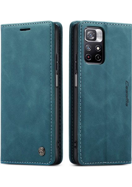 Xiaomi Redmi Note 11 4g / Note 11S Için Retro Pu Deri Cüzdan Flip Standlı Telefon Kılıfı (Yurt Dışından)