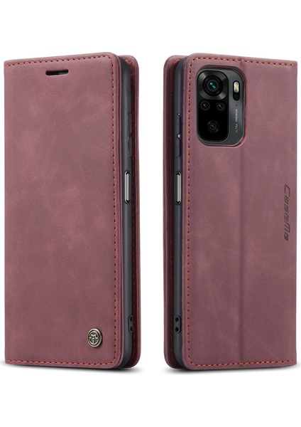 Xiaomi Redmi Note 10 4g / Note 10S Için Retro Pu Deri Cüzdan Flip Standlı Telefon Kılıfı (Yurt Dışından)