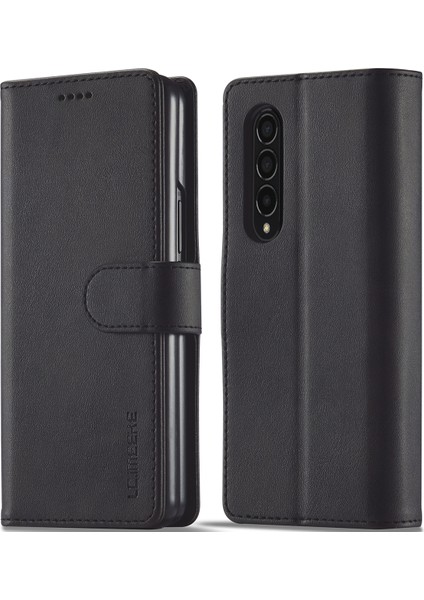 Samsung Galaxy Z Fold 4 5g Için Flip Standlı Deri Cüzdan Telefon Kılıfı (Yurt Dışından)