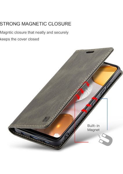 Samsung Galaxy A42 5g Için Vinil Deri Kapak Flip Cüzdan Standı Telefon Kılıfı (Yurt Dışından) fiyatları