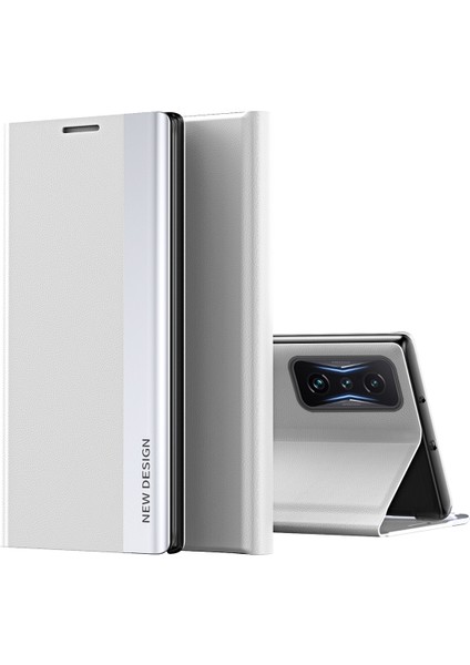 Xiaomi Poco F4 GT/K50 Gaming Için Ince Flip Deri Manyetik Kapatma Telefon Kılıfı (Yurt Dışından)