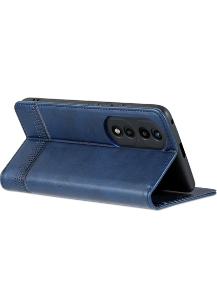 Honor 70 Için Vintage Deri Cüzdan Standı Telefon Kılıfı (Yurt Dışından)
