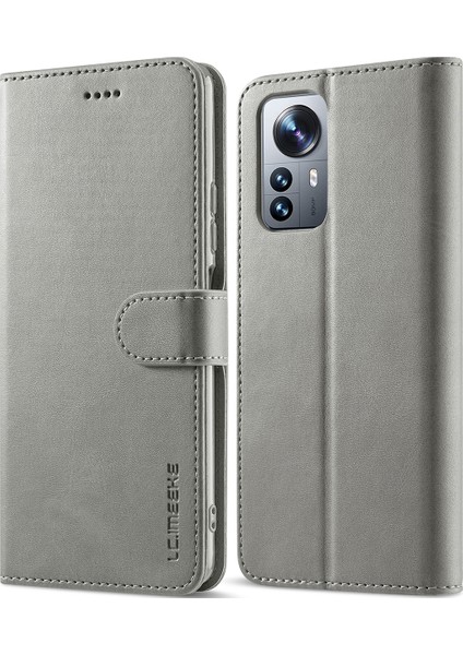 Xiaomi 12 Pro Için Flip Standlı Deri Cüzdan Telefon Kılıfı (Yurt Dışından)