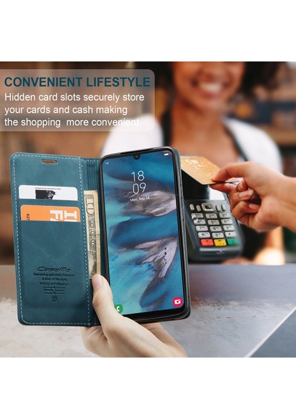 Samsung Galaxy A34 5g Için Retro Pu Deri Cüzdan Flip Standlı Telefon Kılıfı (Yurt Dışından)