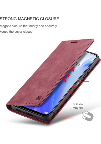 Xiaomi Mi 10T / Mi 10T Pro Için Vinil Deri Kapak Flip Cüzdan Standı Telefon Kılıfı (Yurt Dışından)