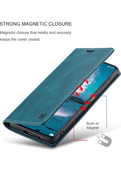 Xiaomi 11T / Mi 11T Pro Için Vinil Deri Kapak Flip Cüzdan Standı Telefon Kılıfı (Yurt Dışından)