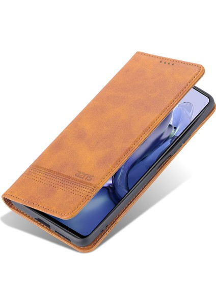 Xiaomi Mi 11T / Mi 11T Pro Için Vintage Deri Cüzdan Standı Telefon Kılıfı (Yurt Dışından)
