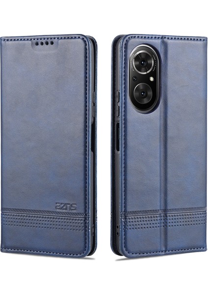 Honor 50 Se Için Vintage Deri Cüzdan Standı Telefon Kılıfı (Yurt Dışından)