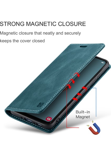 Samsung Galaxy A34 5g Için Vinil Deri Kapak Flip Cüzdan Standı Telefon Kılıfı (Yurt Dışından)