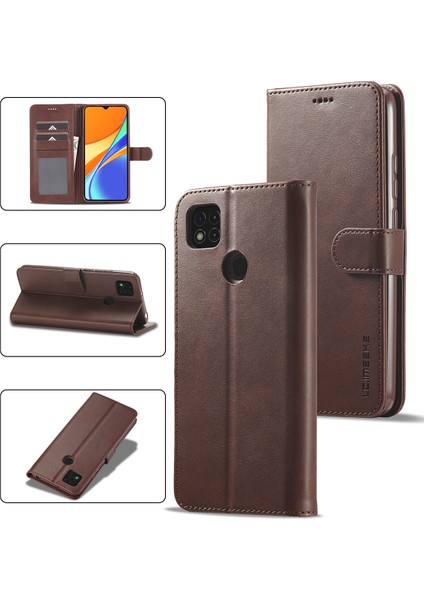 Xiaomi Redmi 9c Için Flip Standlı Deri Cüzdan Telefon Kılıfı (Yurt Dışından)