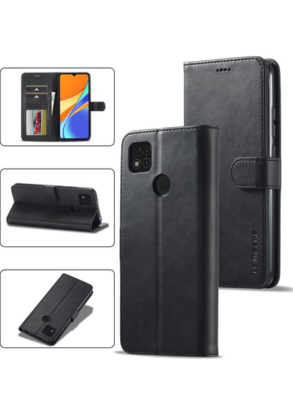Xiaomi Redmi 9c Için Flip Standlı Deri Cüzdan Telefon Kılıfı (Yurt Dışından)