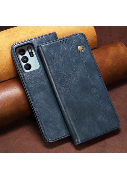 Oppo Reno6 Z Için Pu Deri Manyetik Flip Cüzdan Standlı Telefon Kılıfı (Yurt Dışından) fırsatları