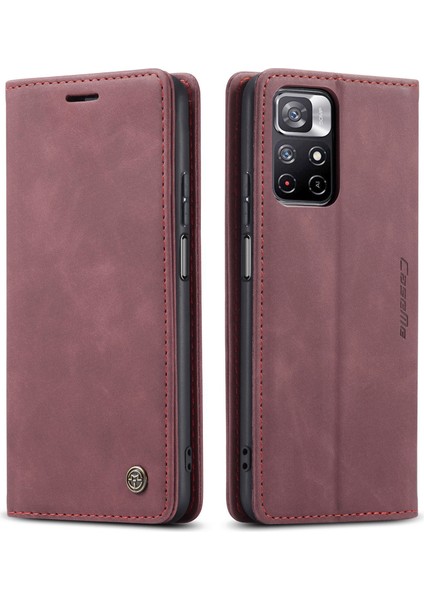 Xiaomi Redmi Note 11 4g / Note 11S Için Retro Pu Deri Cüzdan Flip Standlı Telefon Kılıfı (Yurt Dışından)