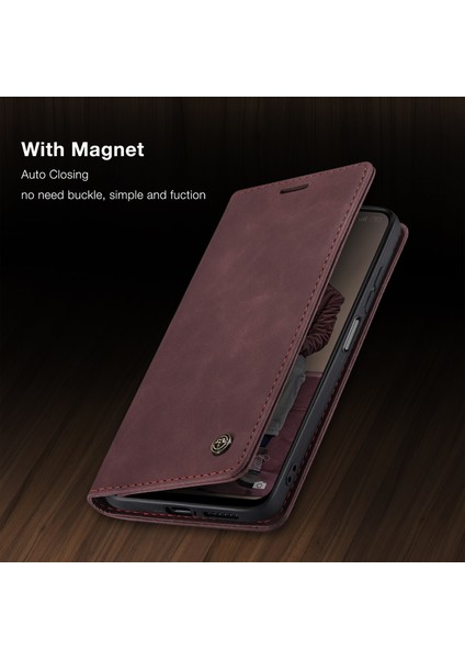 Xiaomi Redmi Note 11 Pro/note 11 Pro+ Için Retro Pu Deri Cüzdan Flip Standlı Telefon Kılıfı (Yurt Dışından)