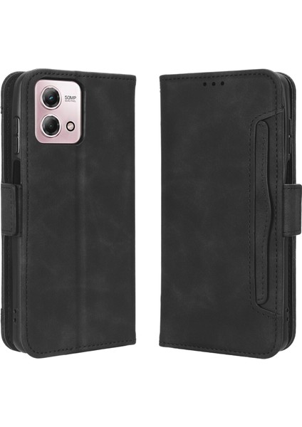 - 1383 Motorola Moto G Stylus 5g 2023 Için Darbeye Dayanıklı Kart Tutuculu Telefon Kılıfı - Siyah (Yurt Dışından)