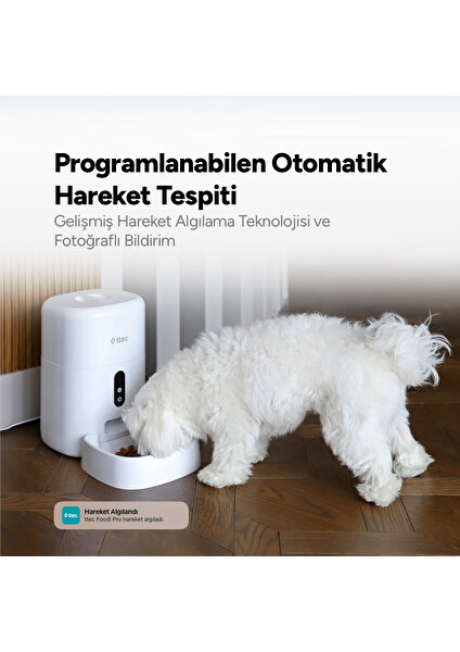 Foodi Pro Full Hd 3mp Kameralı Çift Yönlü Görüşmeli Otomatik Wi-Fi Akıllı Kedi/köpek Besleyici