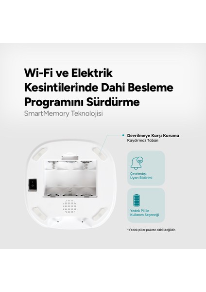 Foodi Pro Full Hd 3mp Kameralı Çift Yönlü Görüşmeli Otomatik Wi-Fi Akıllı Kedi/köpek Besleyici