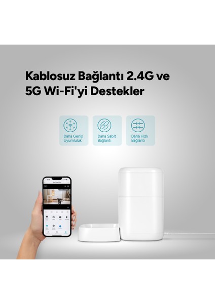 Foodi Pro Full Hd 3mp Kameralı Çift Yönlü Görüşmeli Otomatik Wi-Fi Akıllı Kedi/köpek Besleyici