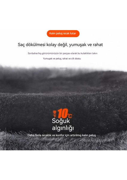 Lucky Bear Kış Erkek Kalın Peluş Sıcak Kulaklıklar (Yurt Dışından)