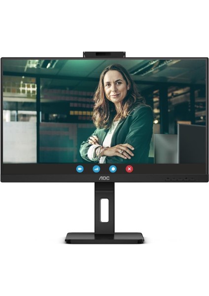 23.8 Aoc 24P3CW 1ms 100MHZ 1xhdmı 1xdp USB Type-C RJ45 Fhd 1920X1080 Webcam Hoparlör Çerçevesiz Vesa