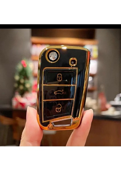 Seat Leon Fr 2013 2020 Uyumlu Lüks Anahtar Koruma Kılıfı