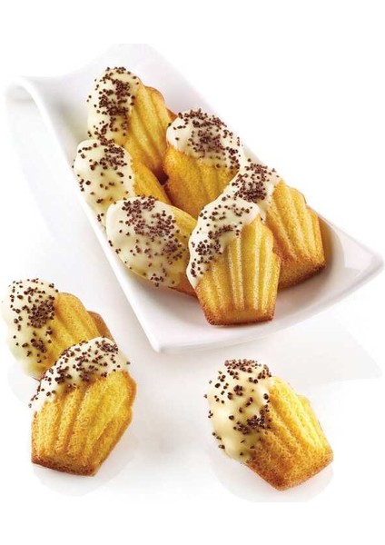 Sililomart Silikon Kek Çikolata Kalıbı SF031 Madeleines 44X34 H 10 MM