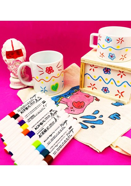 Kutulu 24'lü Akrilik Kalem Set fiyatları