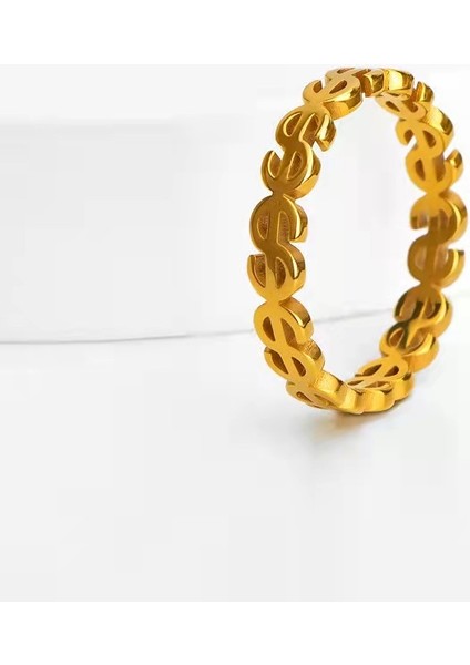 Şık Çift Yüzük Altın Dolar (Yurt Dışından)