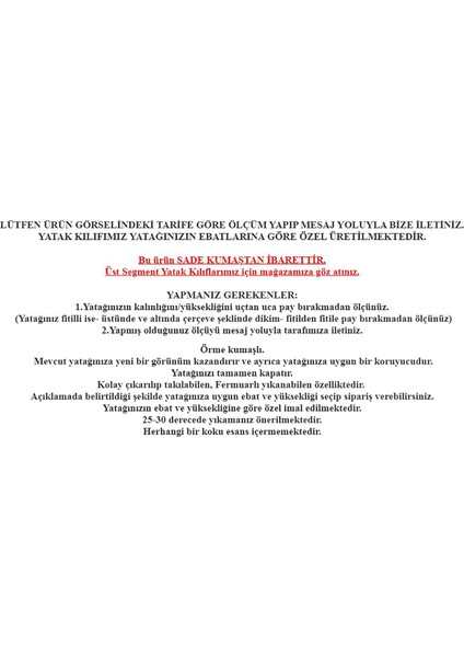 80x160 cm Nano Yatak Kılıfı Yatak Koruyucusu Kılıf Fermuarlı Kılıf - Açıklamayı okuyunuz