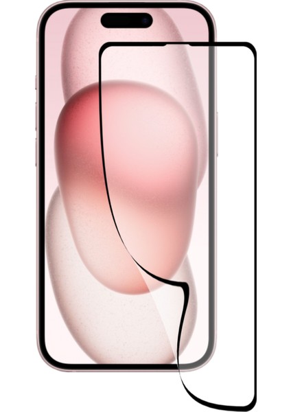 Apple iPhone 15 Tam Kaplayan Fiber Nano Ekran Koruyucu Cam