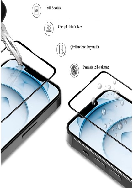 Apple iPhone 15 Tam Kaplayan Anti Statik Dayanıklı Süper Cam Ekran Koruyucu indirimleri