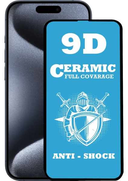 Caseart Apple iPhone 15 Pro Tam Kaplayan Seramik Nano Esnek Ekran Koruyucu Cam